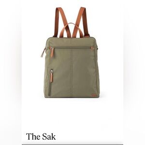 The Sak Olive and Tan Backpack